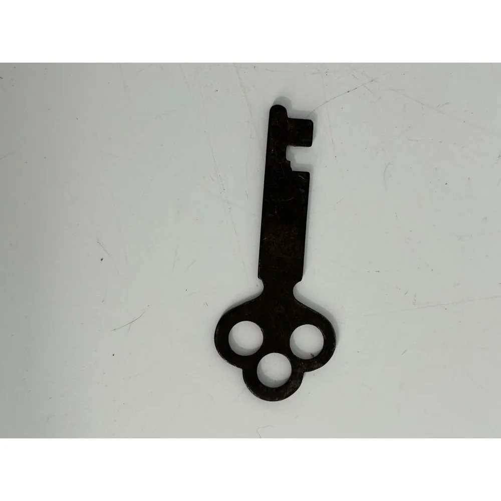 Antique MILLER Key Pad Lock Solid Metal Heavy Duty Lock & Key Set USA